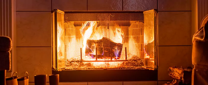 Mendota Hearth Landscape Fireplace Installation in Milford, Connecticut