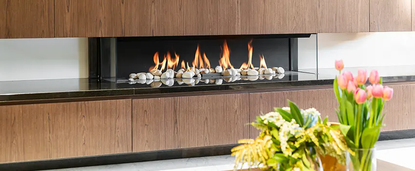 Double-height Fireplace Design Refurbishment in Milford, Connecticut